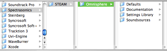 is it possible to use same steam folder for omnisphere for mac and pc